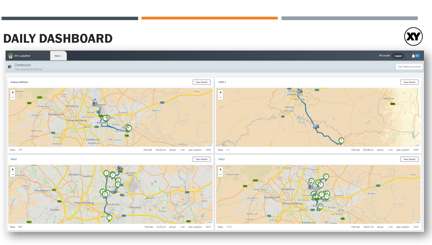 screenshot of XY Locate
